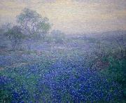 Julian Onderdonk Cloudy Day. Bluebonnets near San Antonio, Texas oil painting artist